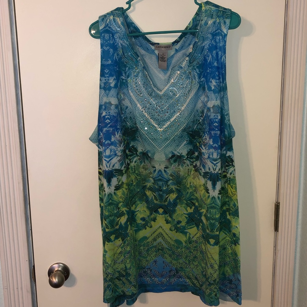 Blue Green Springy Catherine's Tank